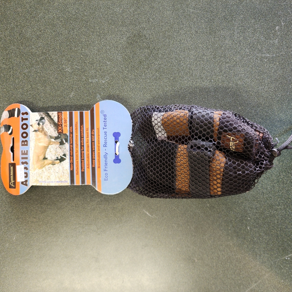 Black and Brown Dog Boots